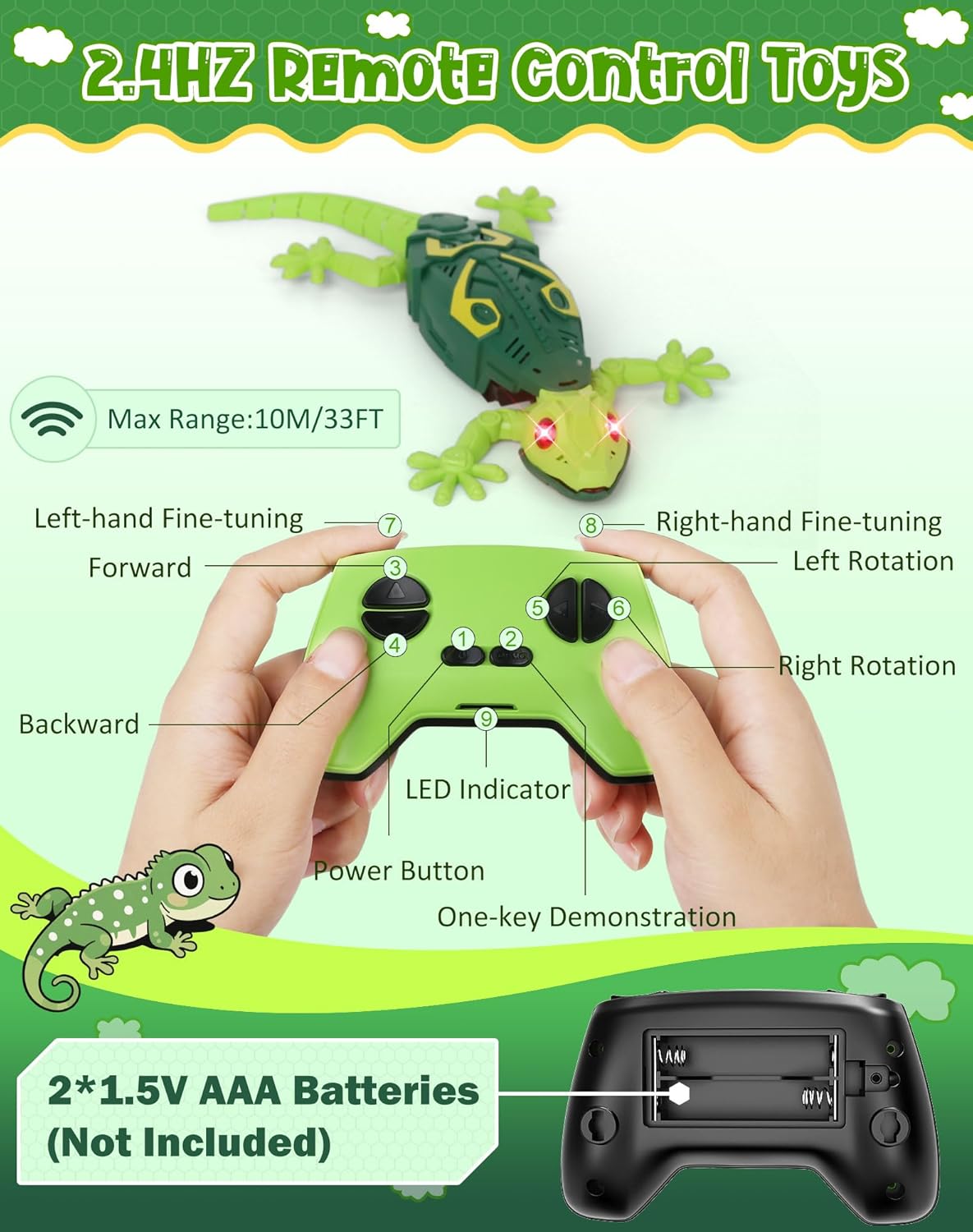 RC Wall Crawler Christmas Gecko