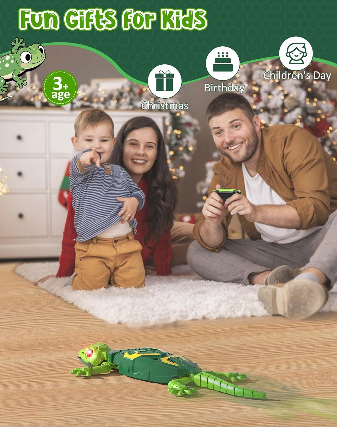 RC Wall Crawler Christmas Gecko