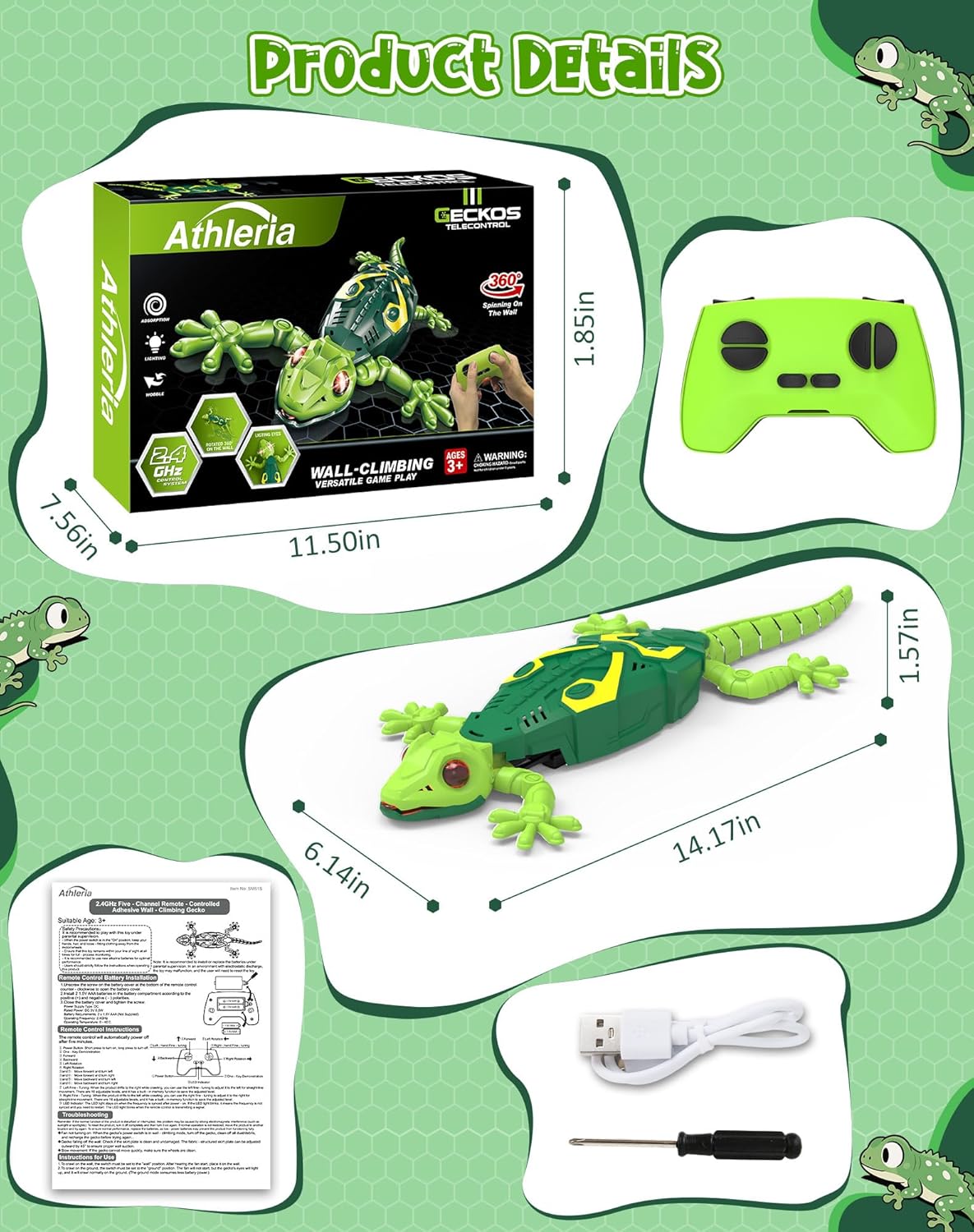 RC Wall Crawler Christmas Gecko