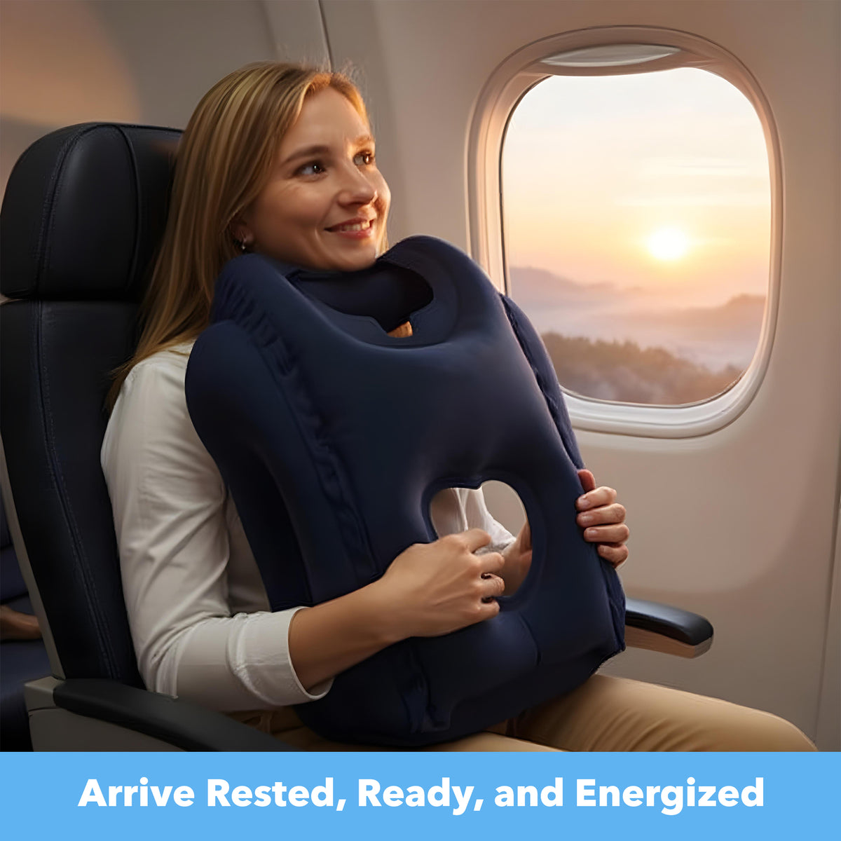 AirLuxe™ Inflatable Travel Pillow