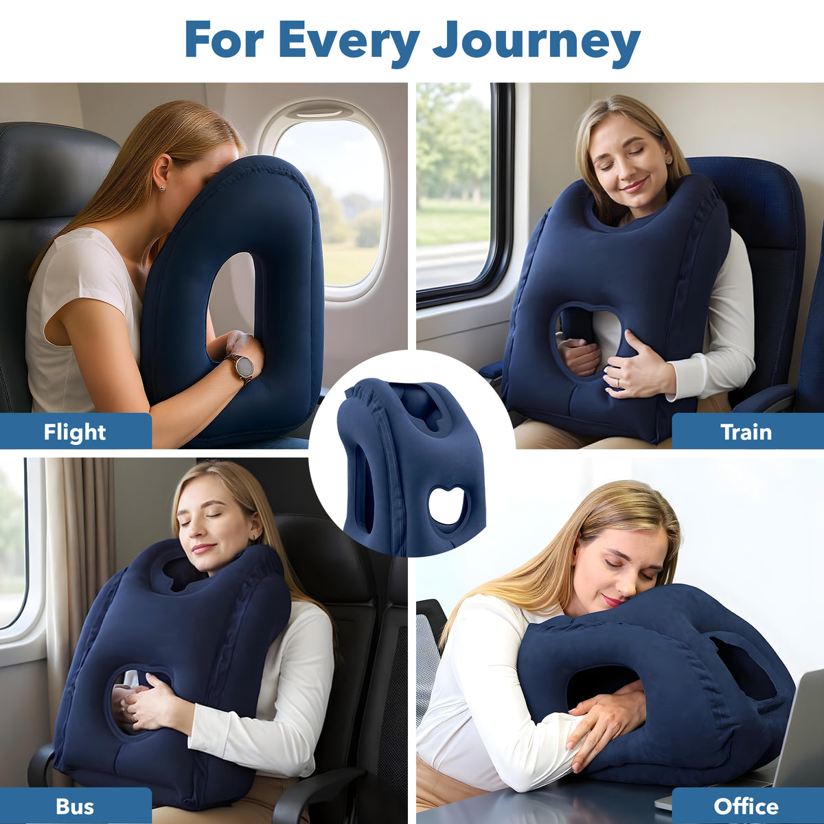 AirLuxe™ Inflatable Travel Pillow