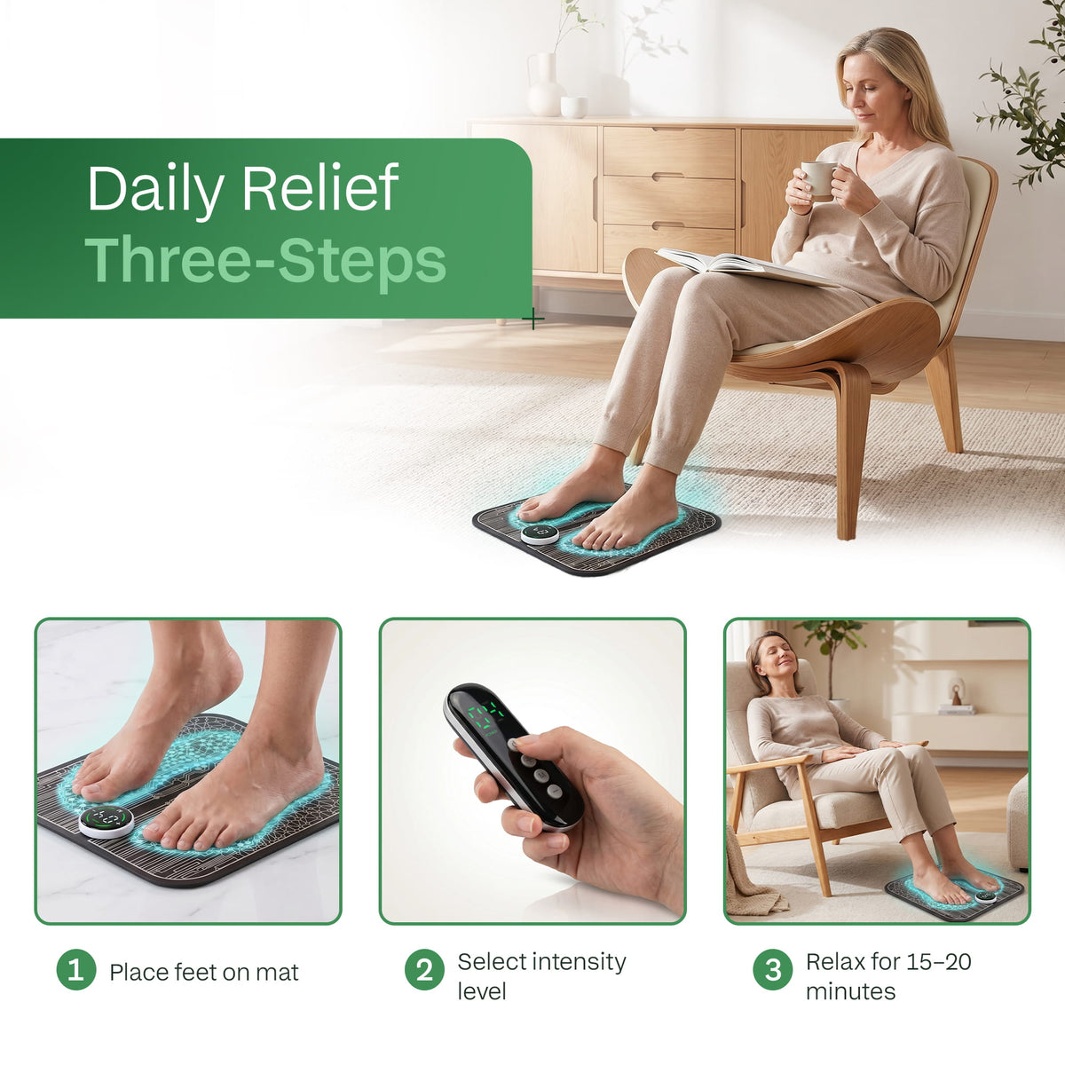 ReviveSole™ EMS Foot Circulation Massager
